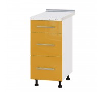 Küchenzeile Modern Niz H87-400 Weiß, Orange Glanz Küchenzeile Modern Niz H87-400 Weiß, Orange Glanz