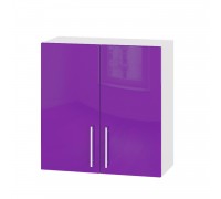 Küchenzeile Modern Top B10-700 Weiß, Flieder Glanz