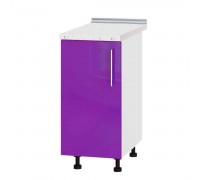 Kitchen unit Modern Niz H83-390 White, Lilac Gloss