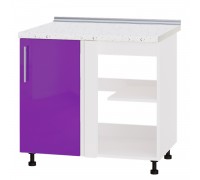 Kitchen unit Modern Niz H89-895 White, Lilac Gloss