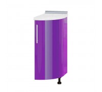 Modern Bottom Radius Ending H92-300 White, Lilac Gloss
