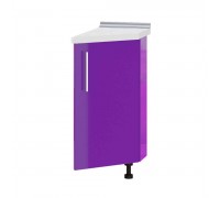 Küchenzeile Modern Niz H93-300 Weiß, Lila Glanz