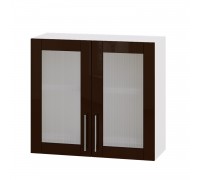 Küchenzeile Modern Top BB06-800 Weiß, Schokoladenglanz Küchenzeile Modern Top BB06-800 Weiß, Schokoladenglanz