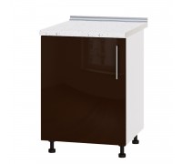 Кухонний модуль Модерн Низ Н83-600 Білий, Шоколад Глянець