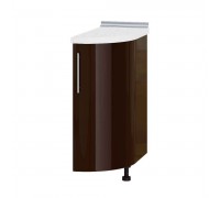 Модерн Низ Радіусне Закінчення Н94-300 Білий, Шоколад Глянець Модерн Низ Радіусне Закінчення Н94-300 Білий, Шоколад Глянець