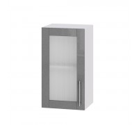 Küchenzeile Modern Top BB01-400 Weiß, Metallic Silber Glanz Küchenzeile Modern Top BB01-400 Weiß, Metallic Silber Glanz