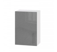 Szafka kuchenna Modern Top B01-500 Biały, Metaliczny srebrny połysk Szafka kuchenna Modern Top B01-500 Biały, Metaliczny srebrny połysk