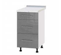 Kitchen unit Modern Niz H87-450 White, Metallic Silver Gloss Kitchen unit Modern Niz H87-450 White, Metallic Silver Gloss