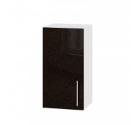 Кухонный модуль Модерн Верх В01-380 Белый, Металлик Черный Глянец Кухонный модуль Модерн Верх В01-380 Белый, Металлик Черный Глянец