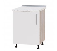 Кухонный модуль Модерн Низ Н83-600 Дуб Сонома, Белый Глянец