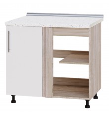 Кухонний модуль Модерн Низ Н89-895 Дуб Сонома, Білий Глянець