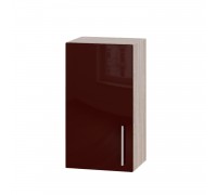 Кухонный модуль Модерн Верх В01-400 Дуб Сонома, Бордо Глянец Кухонный модуль Модерн Верх В01-400 Дуб Сонома, Бордо Глянец