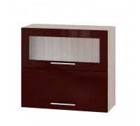 Кухонный модуль Модерн Верх ВВГ14-800 Дуб Сонома, Бордо Глянец
