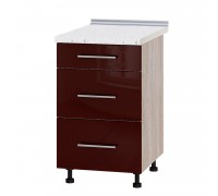 Kitchen unit Modern Niz H87-500 Sonoma Oak, Bordeaux Gloss Kitchen unit Modern Niz H87-500 Sonoma Oak, Bordeaux Gloss