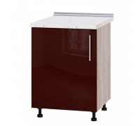 Szafka kuchenna Modern Niz H83-600 Dąb Sonoma, Bordeaux Połysk Szafka kuchenna Modern Niz H83-600 Dąb Sonoma, Bordeaux Połysk