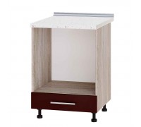 Kitchen unit Modern Niz H85-600 Sonoma Oak, Bordeaux Gloss