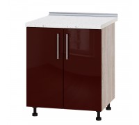 Kitchen unit Modern Niz H84-700 Sonoma oak, Bordeaux gloss