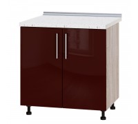 Szafka kuchenna Modern Niz H84-800 Dąb Sonoma, Bordeaux Połysk