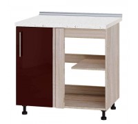 Szafka kuchenna Modern Niz H89-845 Dąb Sonoma, Bordeaux Połysk