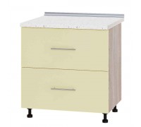 Szafka kuchenna Modern Niz H86-800 Dąb Sonoma, Wanilia Połysk