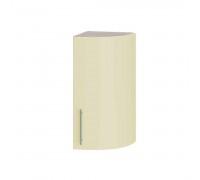 Modern Top Radius Corner End B47-300 Sonoma Oak, Vanilla Gloss