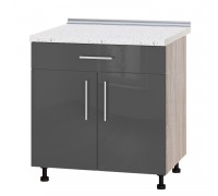 Kitchen unit Modern Niz H75-800 Sonoma Oak, Glossy Granite