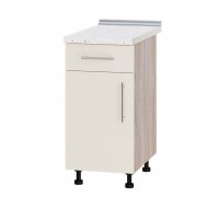 Szafka kuchenna Modern Niz H74-400 Dąb Sonoma, Perłowy połysk