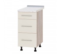 Кухонный модуль Модерн Низ Н87-400 Дуб Сонома, Жемчуг Глянец