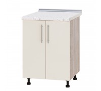 Кухонний модуль Модерн Низ Н84-600 Дуб Сонома, Перли Глянець