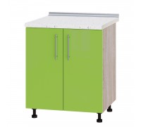 Küchenzeile Modern Niz H82-700 Sonoma Eiche, Grüner Apfel Glanz Küchenzeile Modern Niz H82-700 Sonoma Eiche, Grüner Apfel Glanz
