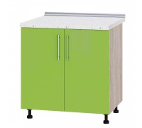 Kitchen unit Modern Niz H84-800 Sonoma Oak, Green Apple Gloss