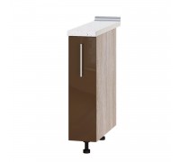 Kuchnia w zabudowie Modern Niz H81-200 Dąb Sonoma, Cappuccino Gloss Kuchnia w zabudowie Modern Niz H81-200 Dąb Sonoma, Cappuccino Gloss
