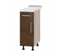 Kitchen unit Modern Niz H74-300 Sonoma Oak, Cappuccino Gloss