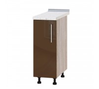 Szafka kuchenna Modern Niz H83-300 Dąb Sonoma, Cappuccino Połysk