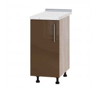 Kitchen unit Modern Niz H83-380 Sonoma Oak, Cappuccino Gloss