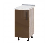 Kitchen unit Modern Niz H83-390 Sonoma Oak, Cappuccino Gloss