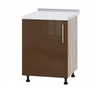 Szafka kuchenna Modern Niz H83-600 Dąb Sonoma, Cappuccino Połysk Szafka kuchenna Modern Niz H83-600 Dąb Sonoma, Cappuccino Połysk