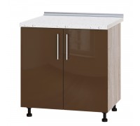 Szafka kuchenna Modern Niz H84-800 Dąb Sonoma, Cappuccino Połysk
