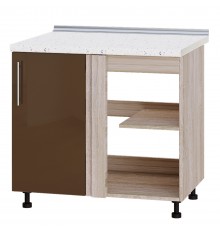 Кухонний модуль Модерн Низ Н89-895 Дуб Сонома, Капучино Глянець