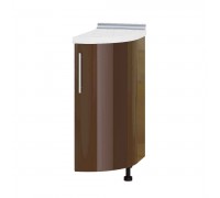 Nowoczesny dolny radialny koniec N92-300 Dąb Sonoma, Cappuccino Gloss