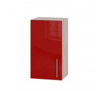 Küchenzeile Modern Top B01-400 Sonoma Eiche, Rot Glanz Küchenzeile Modern Top B01-400 Sonoma Eiche, Rot Glanz