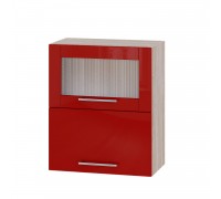 Кухонный модуль Модерн Верх ВВГ14-600 Дуб Сонома, Красный Глянец