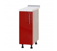 Szafka kuchenna Modern Niz H83-300 Dąb Sonoma, Czerwony Połysk