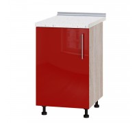 Szafka kuchenna Modern Niz H83-500 Dąb Sonoma, Czerwony Połysk Szafka kuchenna Modern Niz H83-500 Dąb Sonoma, Czerwony Połysk