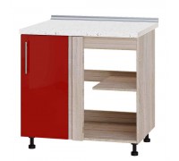 Kitchen unit Modern Niz H89-845 Sonoma Oak, Red Gloss