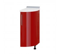 Modern Bottom Radius End H92-300 Sonoma Oak, Red Gloss