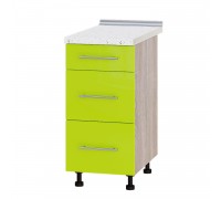 Кухонный модуль Модерн Низ Н87-400 Дуб Сонома, Лайм Глянец