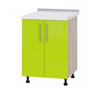 Szafka kuchenna Modern Niz H84-600 Dąb Sonoma, Połysk Limonkowy