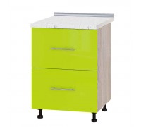 Szafka kuchenna Modern Niz H86-600 Dąb Sonoma, Połysk Limonkowy