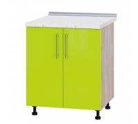 Küchenzeile Modern Niz H84-700 Sonoma Eiche, Lime Gloss